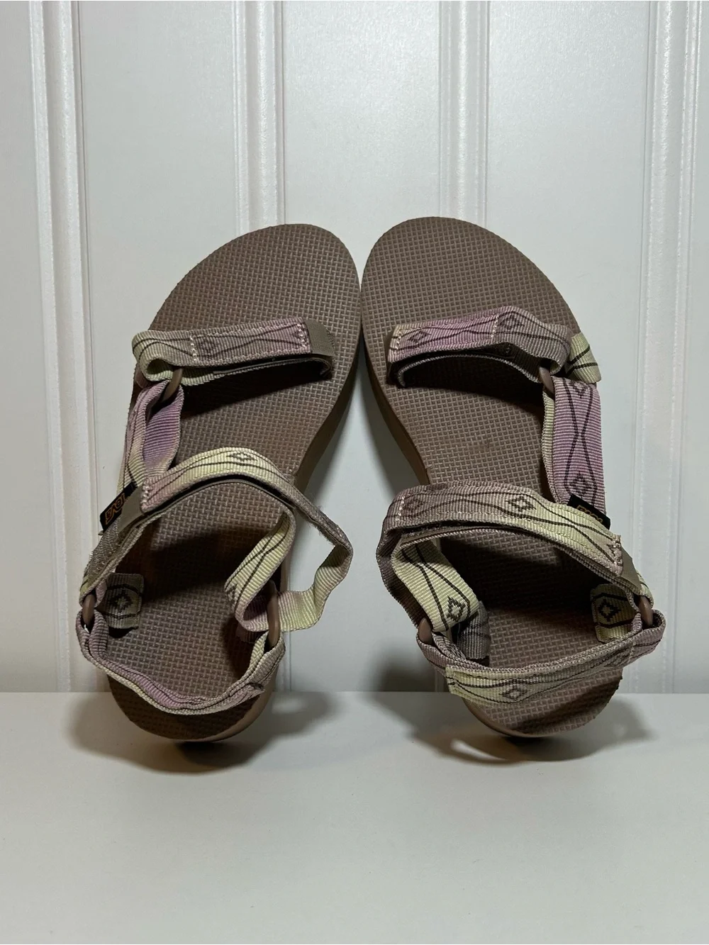 Teva flatform Women’s Platform Sandal - Pink and Brown Straps